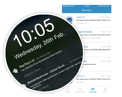 Inquiry notifications in the StoneContact APP